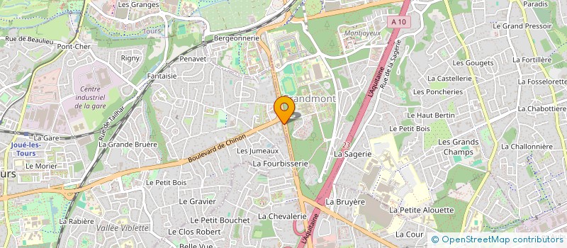 localisation de l'entreprise CRYO LUGABART  JOUE-LES-TOURS