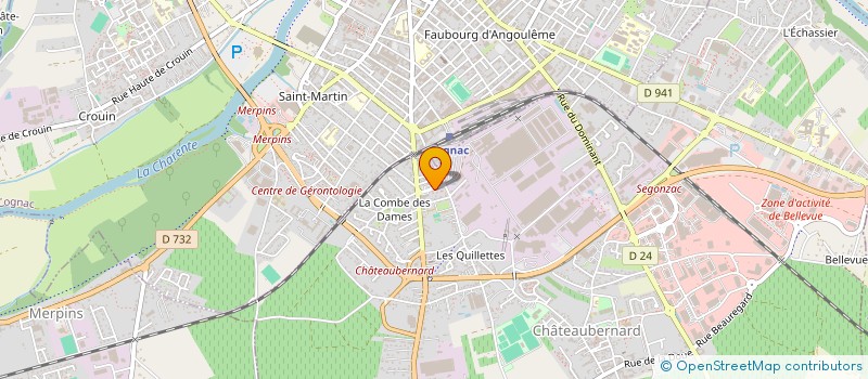 localisation de l'entreprise CRYO-S à CHATEAUBERNARD