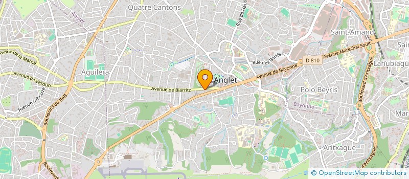 localisation de l'entreprise CRYO & SKIN SANTE  ANGLET