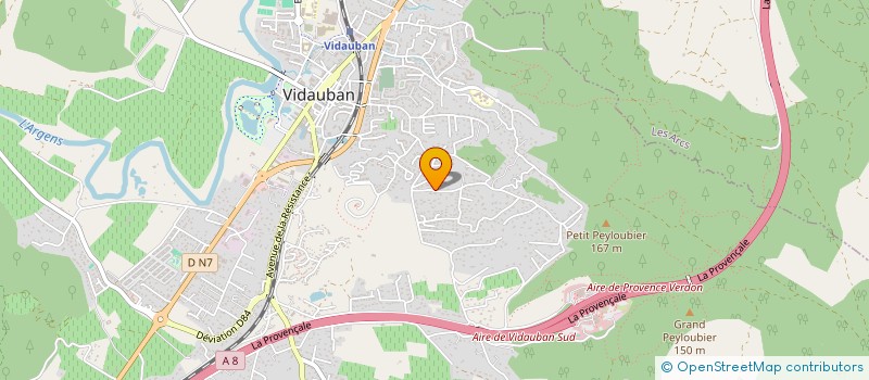 localisation de l'entreprise CRYO SOLUTIONS à VIDAUBAN