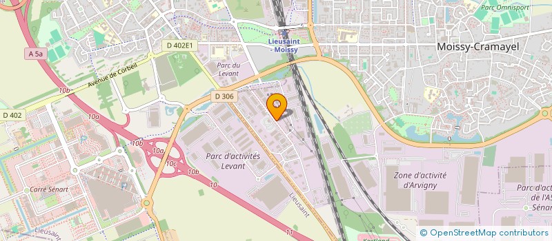 localisation de l'entreprise CRYOFITS à MOISSY-CRAMAYEL