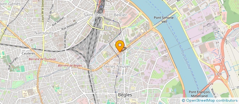 localisation de l'entreprise CRYOGENIE SUD-OUEST à BORDEAUX