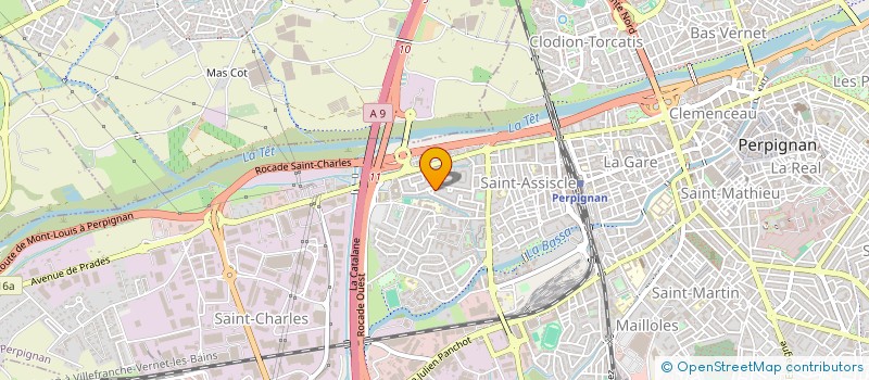 localisation de l'entreprise CRYOJET  PERPIGNAN