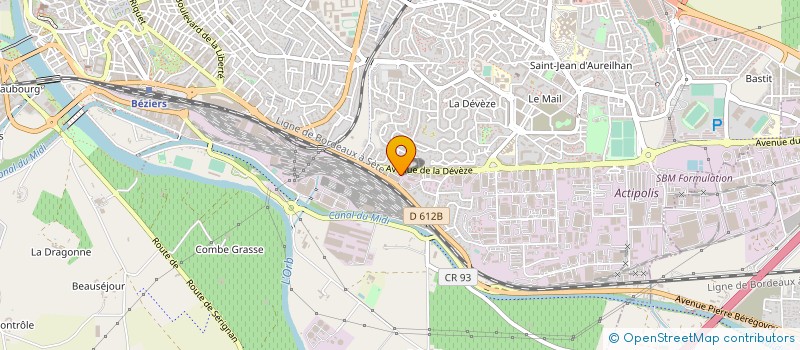 localisation de l'entreprise CRYOKIN  BEZIERS