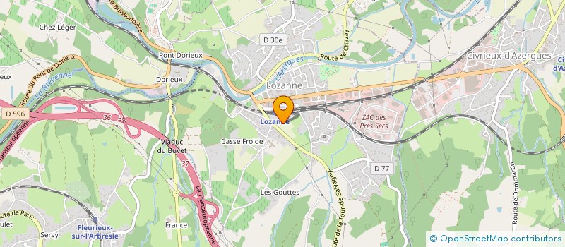 localisation de l'entreprise CRYOM  LOZANNE