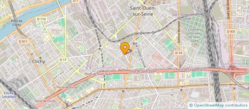 localisation de l'entreprise CRYONETWORKS à SAINT-OUEN-SUR-SEINE