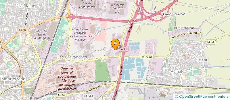 localisation de l'entreprise CRYOPORT FRANCE à CLERMONT-FERRAND