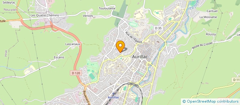 localisation de l'entreprise CRYOREHAB+ à AURILLAC