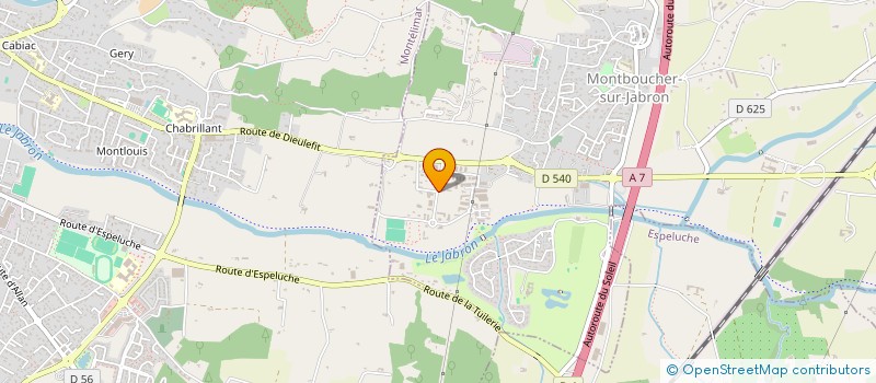 localisation de l'entreprise CRYOSUD DROME  MONTBOUCHER-SUR-JABRON