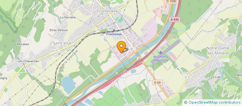 localisation de l'entreprise CRYOTHERM à FRONTENEX