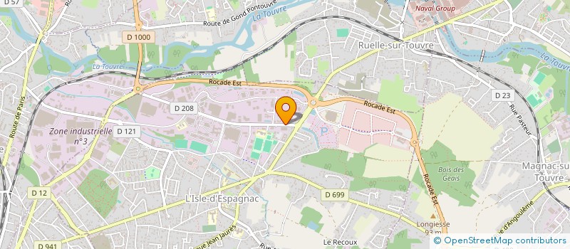 localisation de l'entreprise CRYOWAG  L'ISLE-D'ESPAGNAC