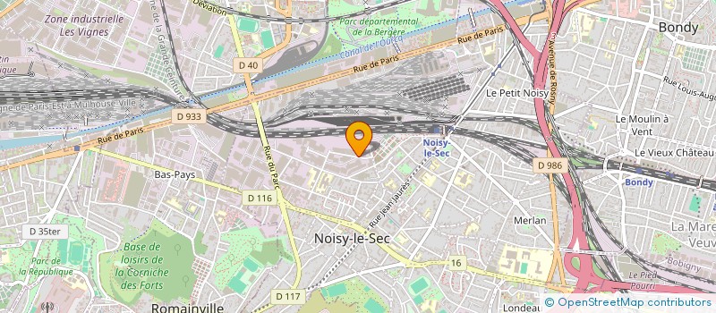 localisation de l'entreprise CRYPTEA GIGAOCTETS à NOISY-LE-SEC