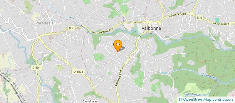 localisation de l'entreprise CRYPTENSE à VALBONNE