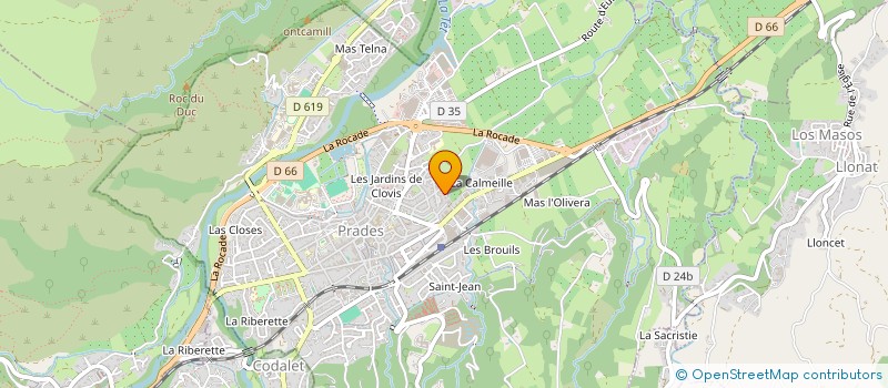 localisation de l'entreprise CRYPTINQ à PRADES