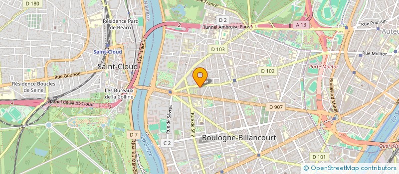 localisation de l'entreprise CRYPTO 2000 à BOULOGNE-BILLANCOURT
