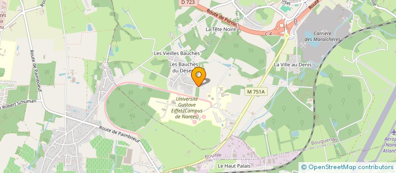 localisation de l'entreprise CRYSALIS à BOUGUENAIS