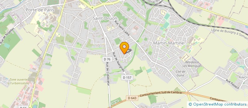 localisation de l'entreprise CRYSOS à CAMBRAI