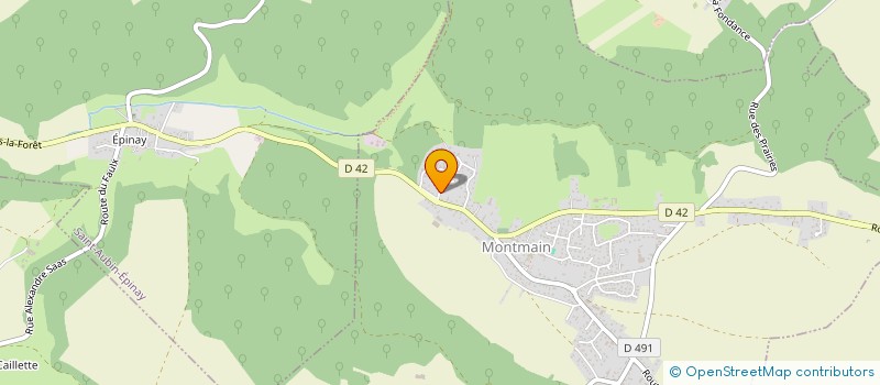 localisation de l'entreprise CRYSTAL  MONTMAIN