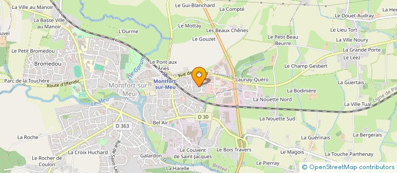 localisation de l'entreprise CRYSTAL  MONTFORT-SUR-MEU