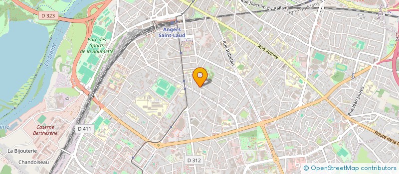 localisation de l'entreprise CRYSTAL à ANGERS