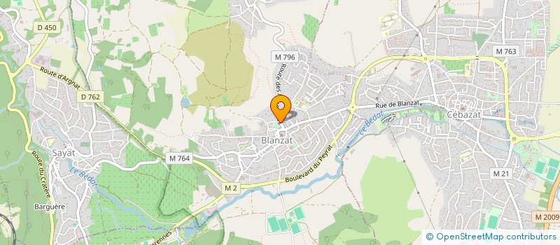 localisation de l'entreprise CRYSTAL  BLANZAT