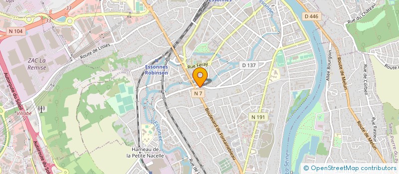 localisation de l'entreprise CRYSTAL AUTOS à CORBEIL-ESSONNES