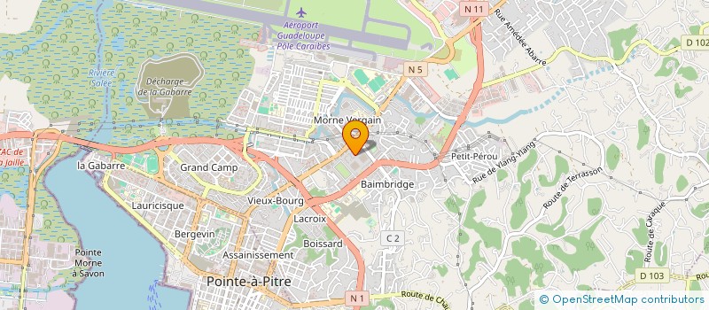 localisation de l'entreprise CRYSTAL BODY JEWELS BY RXN à LES ABYMES
