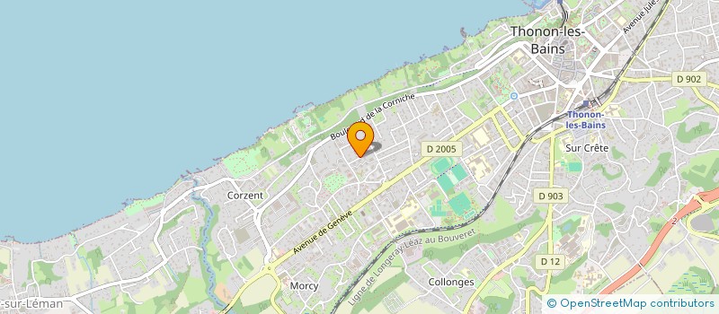 localisation de l'entreprise CRYSTAL CLEAN à THONON-LES-BAINS