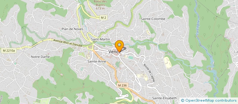 localisation de l'entreprise CRYSTAL DE LUNE à VENCE