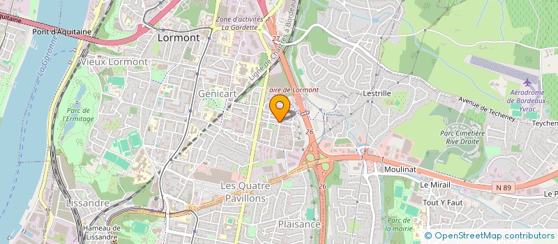 localisation de l'entreprise CRYSTAL-GAMING à LORMONT