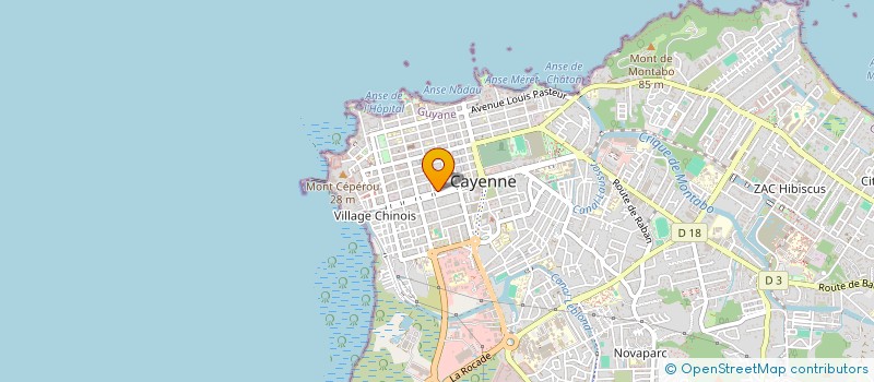 localisation de l'entreprise CRYSTAL LAVERIE  CAYENNE