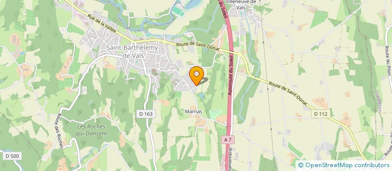 localisation de l'entreprise CRYSTAL ROSE  SAINT-BARTHELEMY-DE-VALS