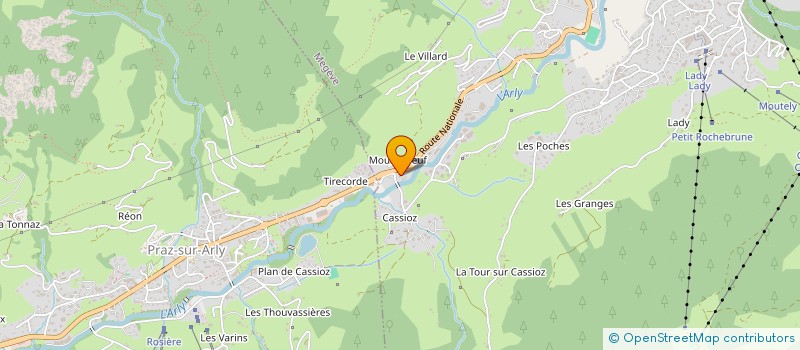 localisation de l'entreprise CRYSTAL TECHNOLOGY  MEGEVE