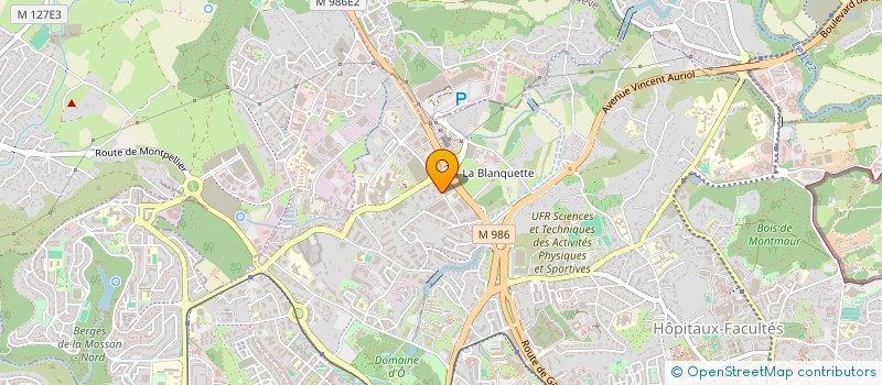 localisation de l'entreprise CRYSTAL TOPHOLDING à MONTPELLIER