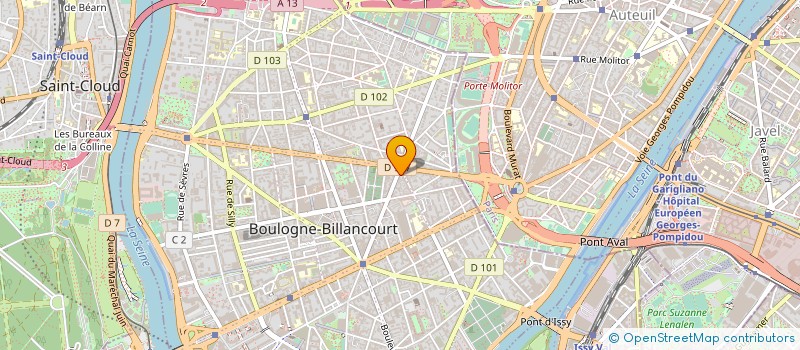 localisation de l'entreprise CRYSTAL TRANSPORTS à BOULOGNE-BILLANCOURT
