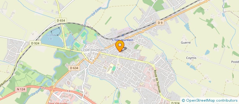localisation de l'entreprise CRYSTALIME à L'ISLE-JOURDAIN