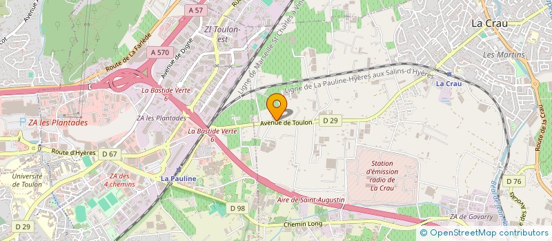 localisation de l'entreprise CRYSTALSOMME à LA CRAU