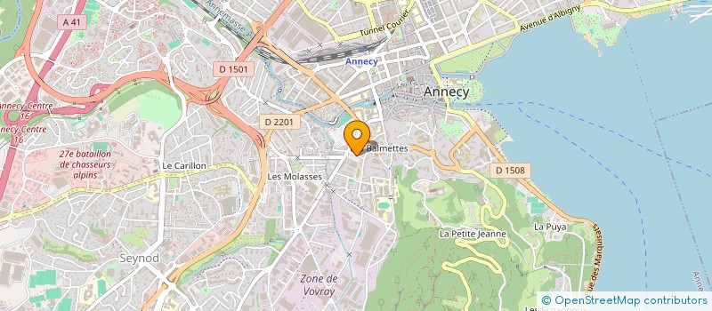 localisation de l'entreprise CRYSTALYNE à ANNECY
