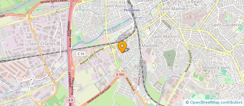 localisation de l'entreprise CRYSTHAULIA  PERPIGNAN