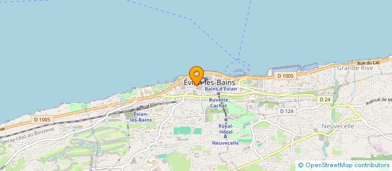 localisation de l'entreprise CS 134 à EVIAN-LES-BAINS