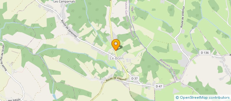 localisation de l'entreprise CS 2019  LE BORN
