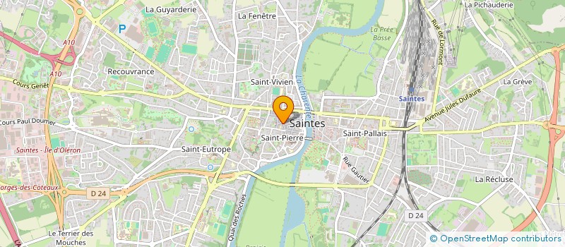 localisation de l'entreprise CS 3 COIF  SAINTES