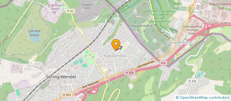 localisation de l'entreprise CS  STIRING-WENDEL