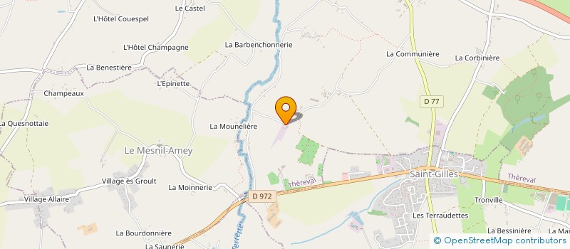 localisation de l'entreprise CS  THEREVAL