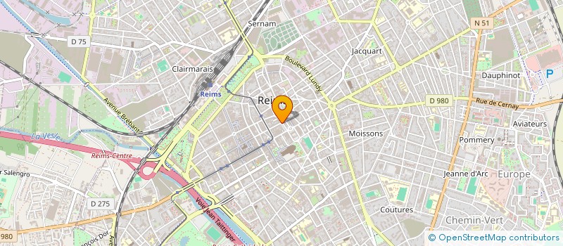 localisation de l'entreprise CS 77 à REIMS