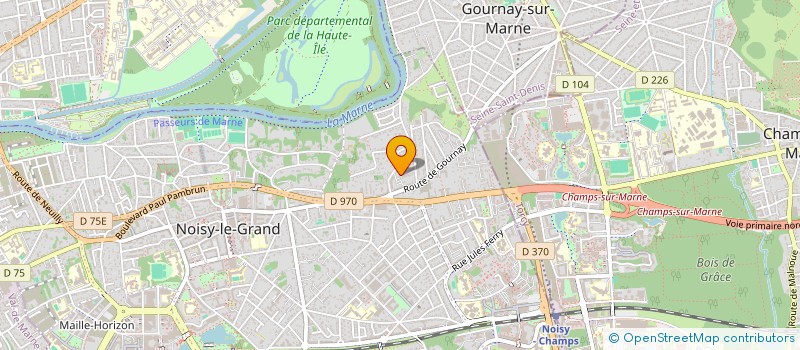 localisation de l'entreprise CS & A à NOISY-LE-GRAND