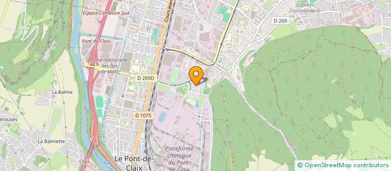 localisation de l'entreprise CS ACCIDENTOLOGIE à LE PONT-DE-CLAIX