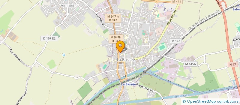 localisation de l'entreprise CS AMENAGEMENT  LA BASSEE