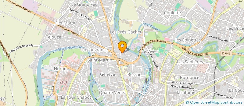 localisation de l'entreprise CS ARNAULT JUSTE  NIORT