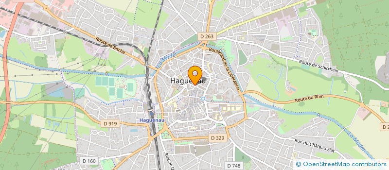 localisation de l'entreprise CS ASSURANCES ET FINANCES  HAGUENAU